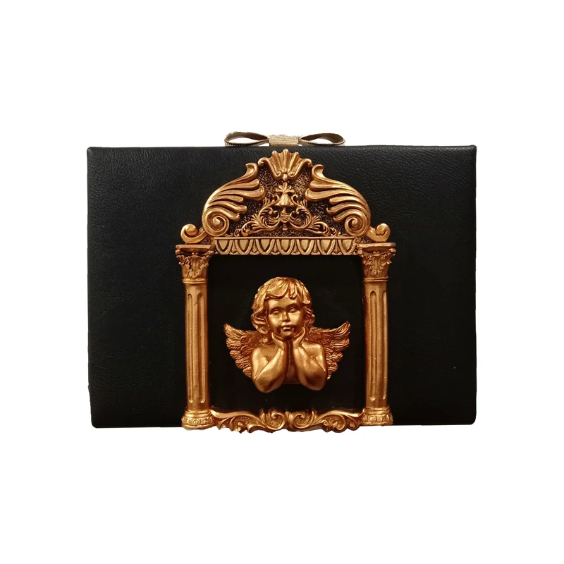 

New 3D Angel Relief Women Crossbody Bag Summer Shoulder Bag With Chain High Quality PU Leather Shoulder Messenger Bags