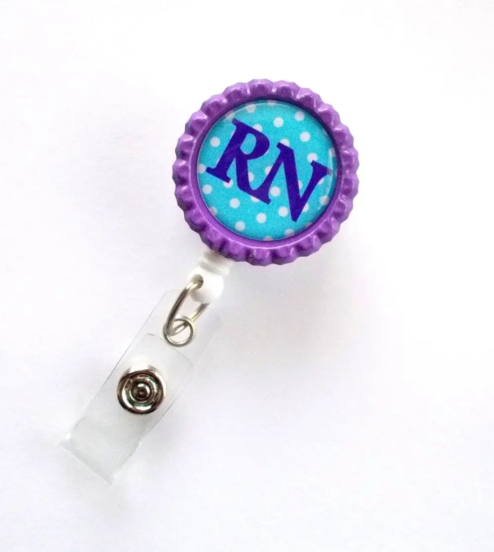 

RN Badge Holder ID Badge Reel Nurse Badge Clip 10PCS/LOT