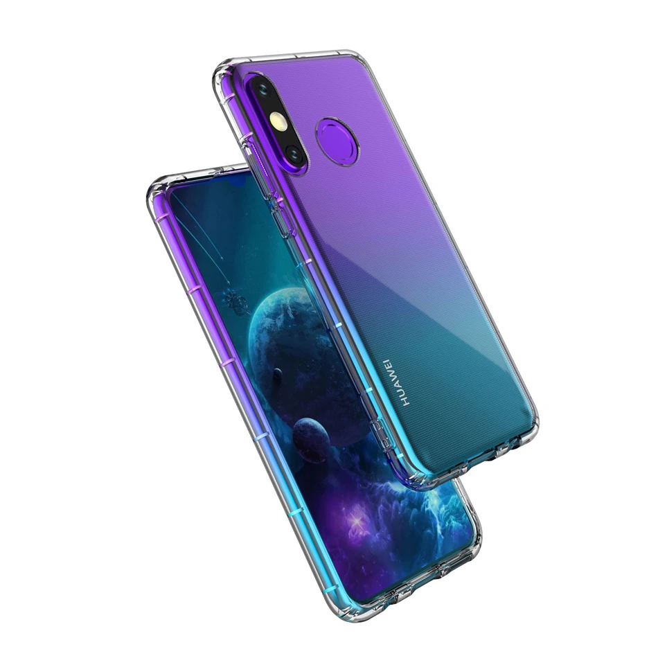 Воздушная подушка прозрачный мягкий чехол из ТПУ для Huawei P30 P20 Pro Mate 20 10 Lite P Smart Plus Y7