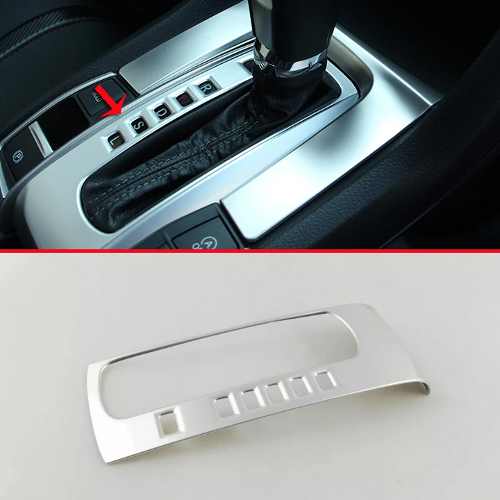 

ABS Pearl Chrome Interior Gearshift Knob Trim For Honda Civic 2016 2017