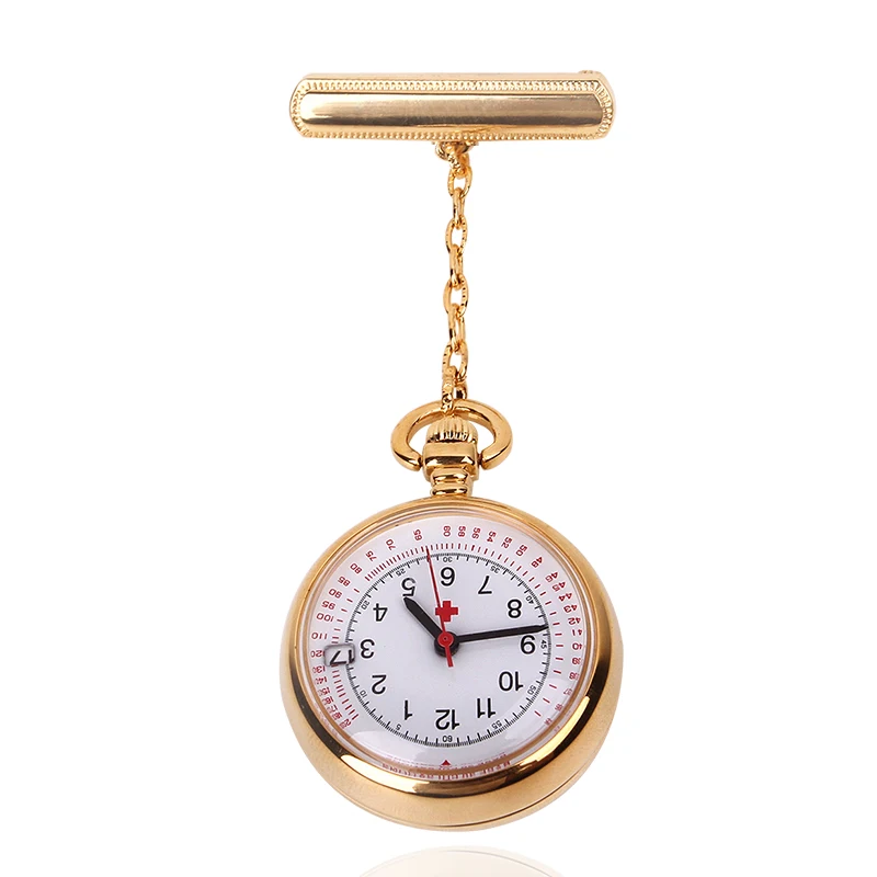 ALK Fob Nurse Pocket Watch Date Brand Quartz Watches Time Calendar Japenese Movement Clock Brooch Medical 2021 Rose Gold Silver