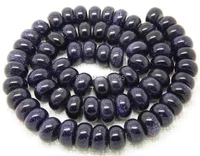 5x8mm blue sand stone rondelle loose beads 15min order is 10we provide mixed wholesale for all items