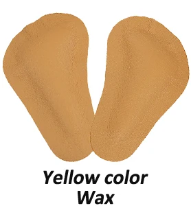 Yellow (Wax) 2 пары кожаных подкладок для стопы для женщин; босоножки на высоком каблуке; Массажная обувь для ухода за ногами; стельки - Цвет: Yellow (Wax)