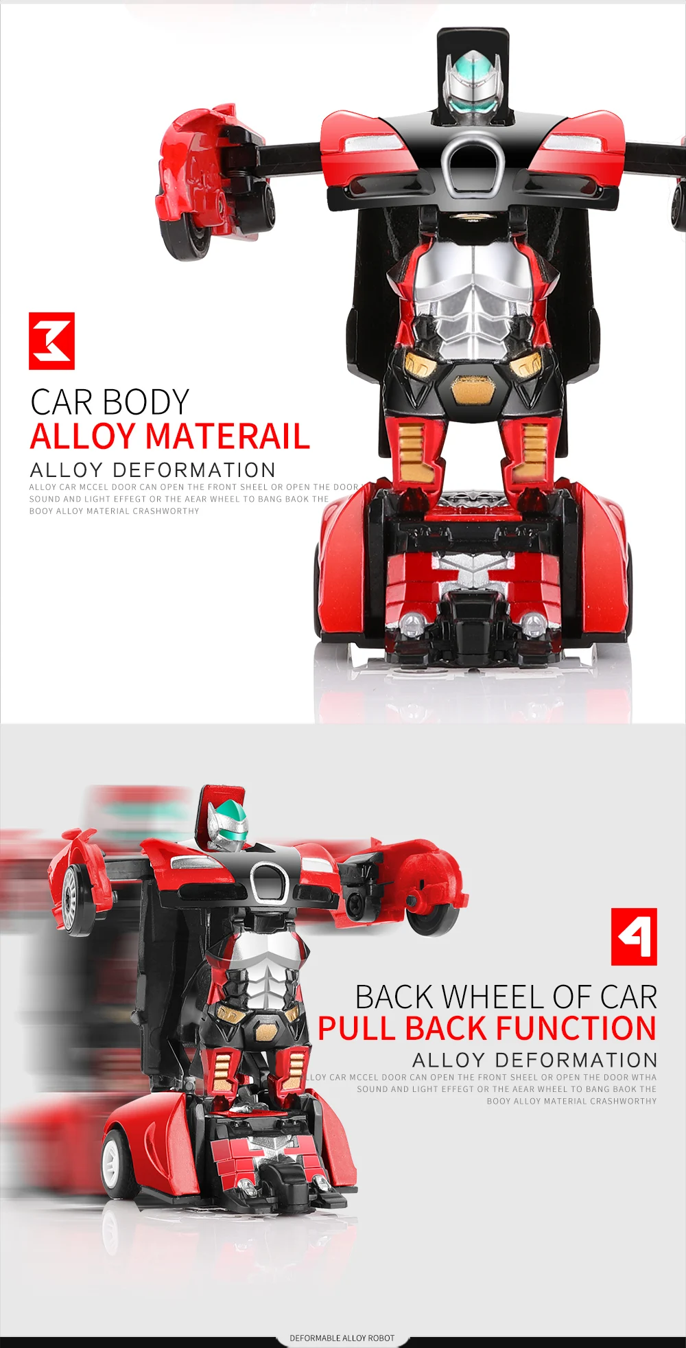 2 в 1 мини-игрушки автомобиль тянуть назад автомобиль сплав и ABS Diecast трансформируемые роботы модели коллекционные Diecasts игрушки для детей