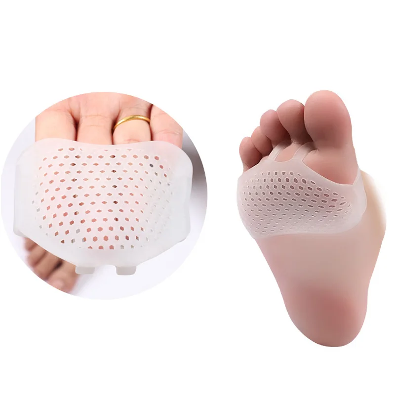 

1Pair Silicone Toe Separator Cushion Soft Gel Plantillas Para Los Pies Forefoot Care Pads Shoes Slip Resistant Pedicure Tools