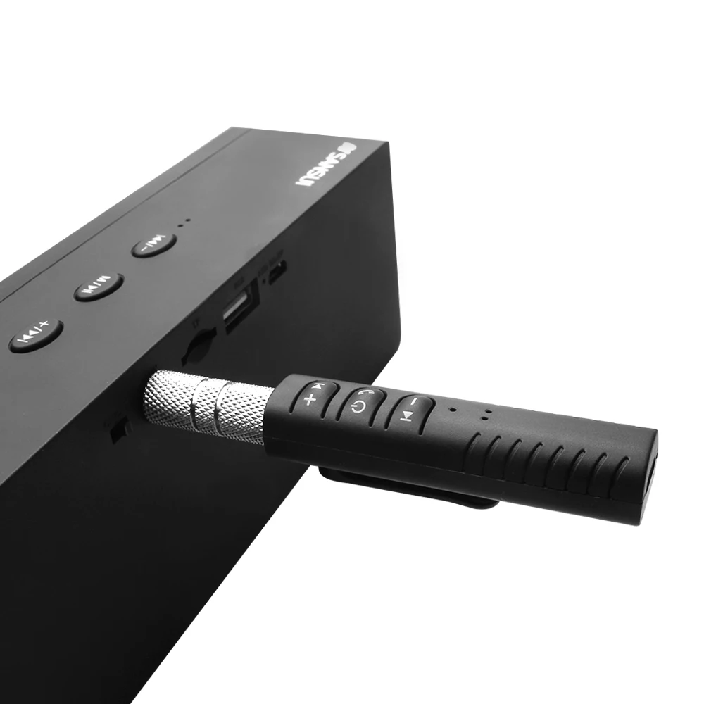 Мини Автомобильный Bluetooth вспомогательный аудиоресивер адаптер громкой связи автомобильный комплект Универсальный 3,5 мм разъем Aux Bluetooth Hands Free АВТО музыкальный адаптер