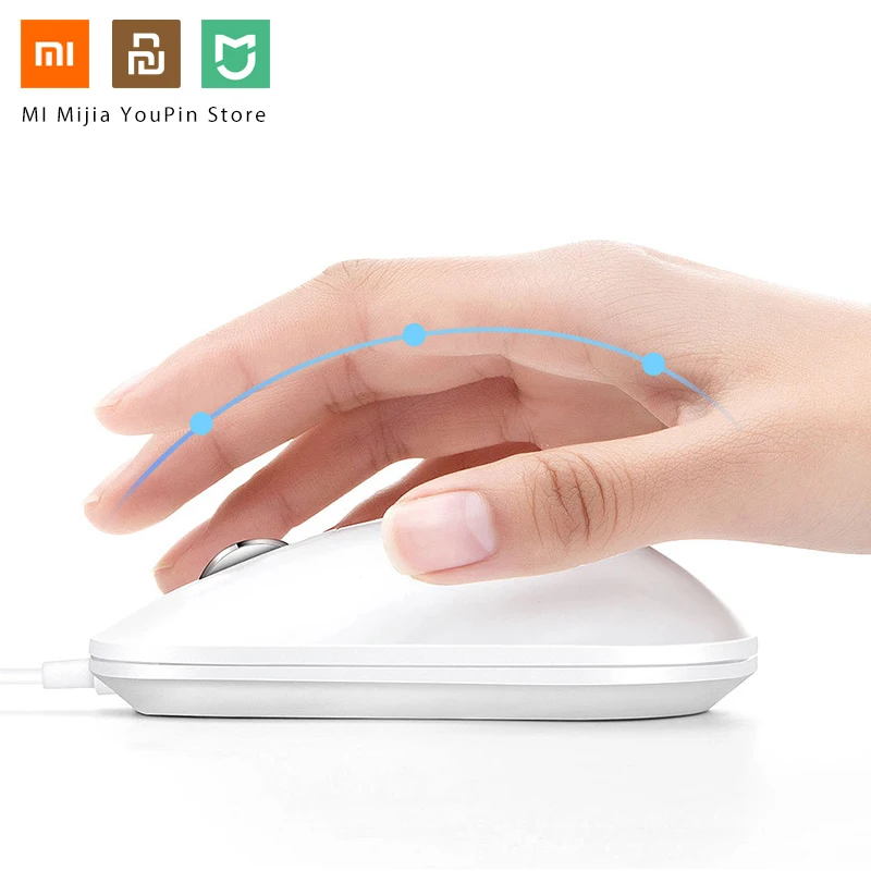 Оригинальная Xiaomi Jessis безопасная мышь с детектором отпечатка пальца 125 Гц 8G Портативная умная мышь для компьютера с паролем быстрого распознавания