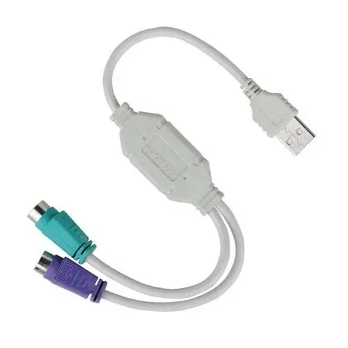 Фото 10 шт. Новый USB Кабель-адаптер PS2 для клавиатуры и мыши, адаптер PS/2 corder №1