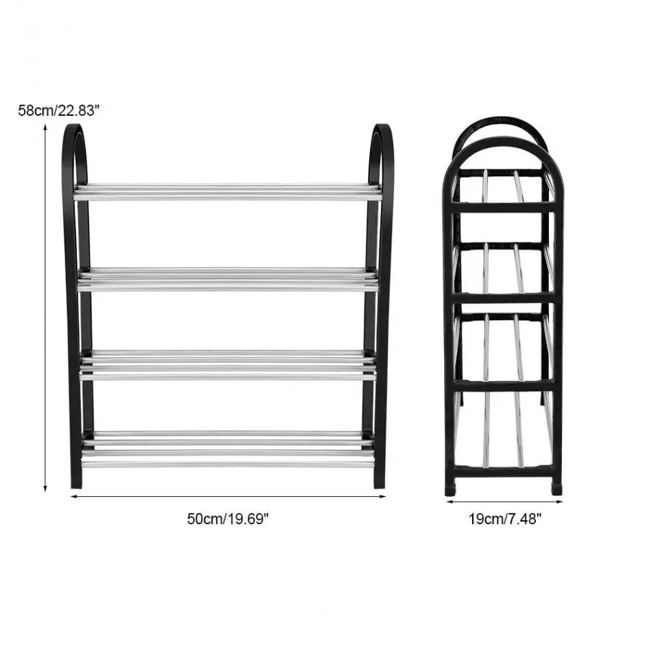 Стойка органайзер Многоуровневая для обуви 3/4 уровней однотонная|shoe rack diy|stand