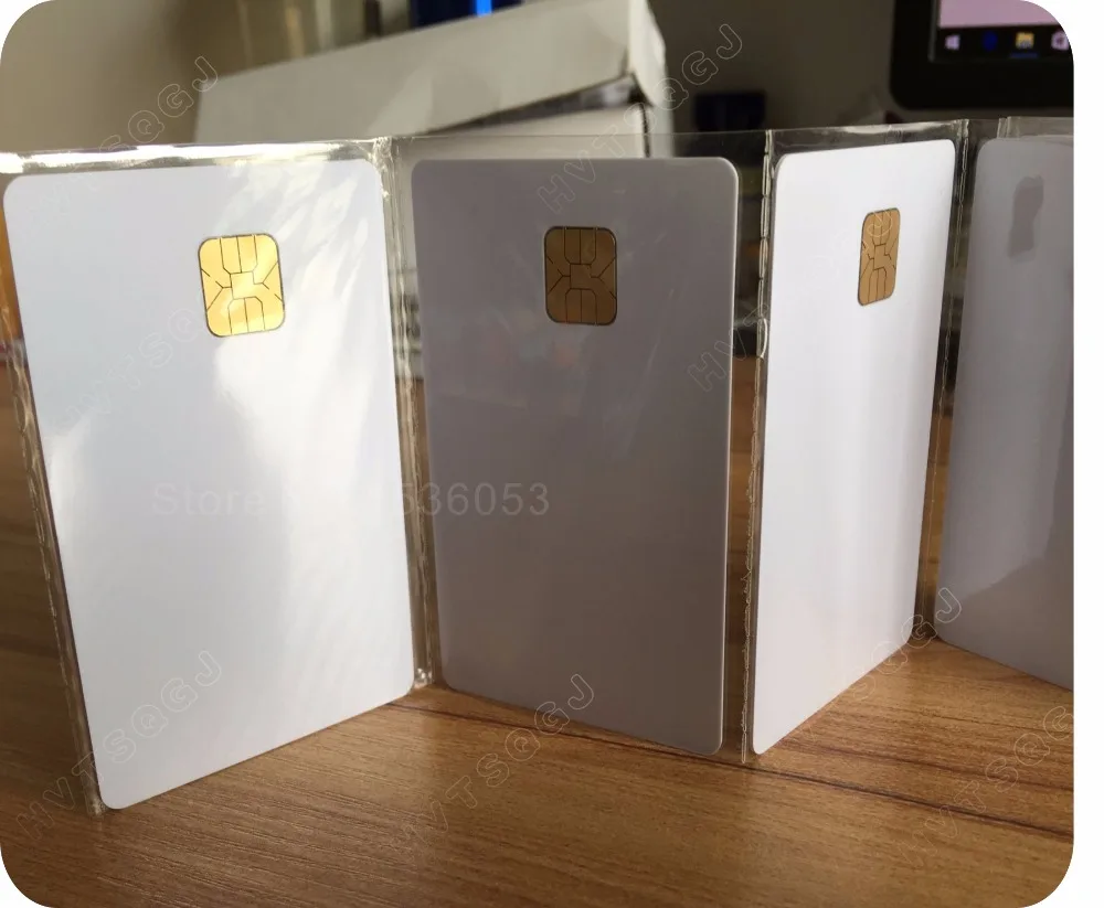 500 шт./лот ПВХ ISO7816 SLE4428 чип контакт Смарт IC карта для контроля доступа с бесплатной