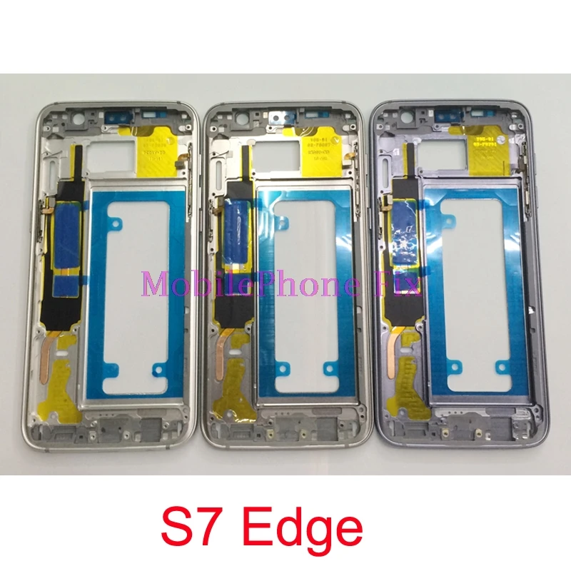 Для samsung Galaxy S7 Edge G935 средняя рамка Корпус металлическая Внешняя рамка Шасси+ Кнопки громкости питания части