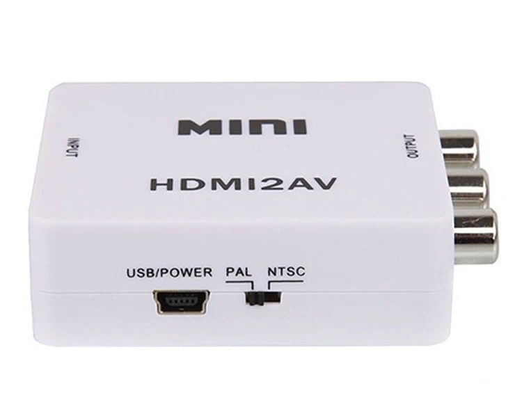 Мини Композитный 1080 P HDMI для RCA Аудио Видео AV CVBS адаптер Поддержка HD HDMI2AV