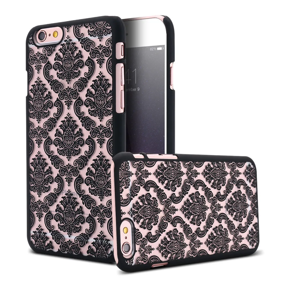 KISSCASE Floral Case For iPhone 5s 6s 6 7 Plus Samsung S6 S7 Edge J5 J7 note 4 Huawei Cases Cover Coque Palace Lace Woman Funda |