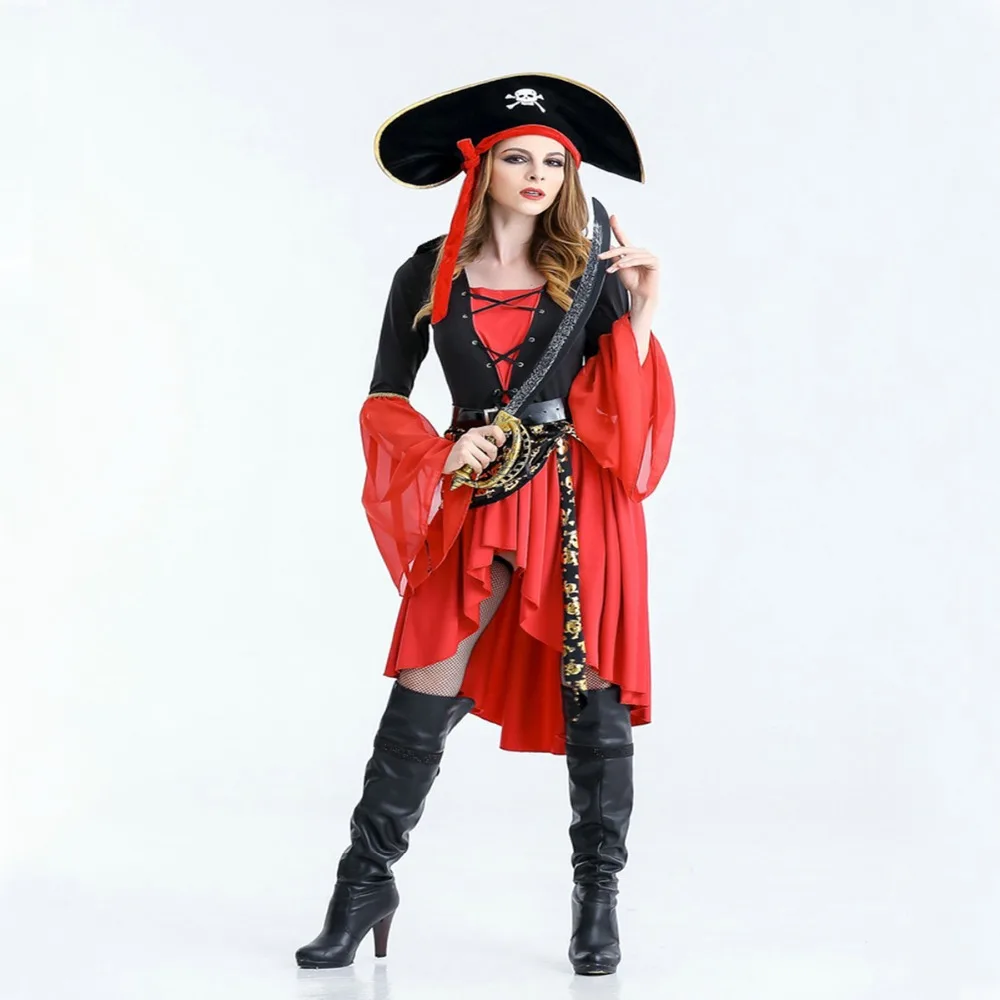Женский пиратский костюм на Хэллоуин для косплея Танцевальная вечеринка