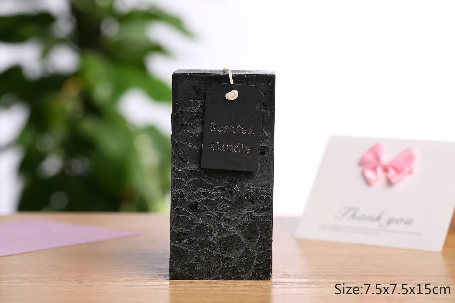 Square 7.5x7.5x15 B CHUANGGE ароматерапия свечи украшения ароматизированные бездымные эфирные масла аромат Свадебные свечи цвета слоновой кости белый черный - Цвет: Square 7.5x7.5x15 B