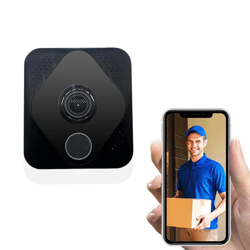 Умный дверной звонок MV8 Wi Fi IP видеодомофон камера для квартиры ИК сигнализация