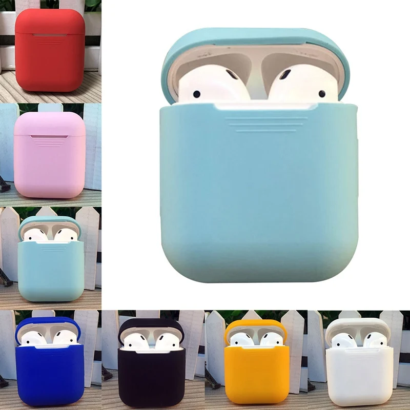 Мягкий силиконовый чехол для Apple Airpods противоударный гарнитура AirPods защитный |