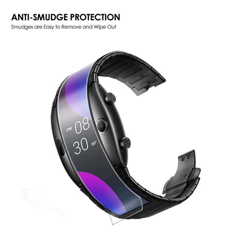 Qosea 4 шт. Защита экрана для ZTE Nubia Alpha Smartwatch ультратонкая прозрачная защитная пленка