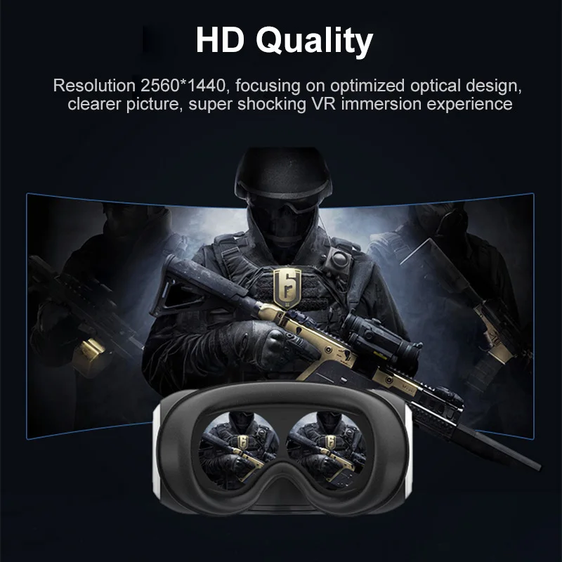 VR PC шлем биокулярные 3D очки гарнитура виртуальной реальности захватывающие для
