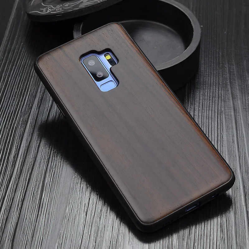 Новинка, чехол для samsung Galaxy s9, черное дерево, чехол для samsung s9 Plus, резной TPU бампер, Деревянный чехол для samsung Note 8