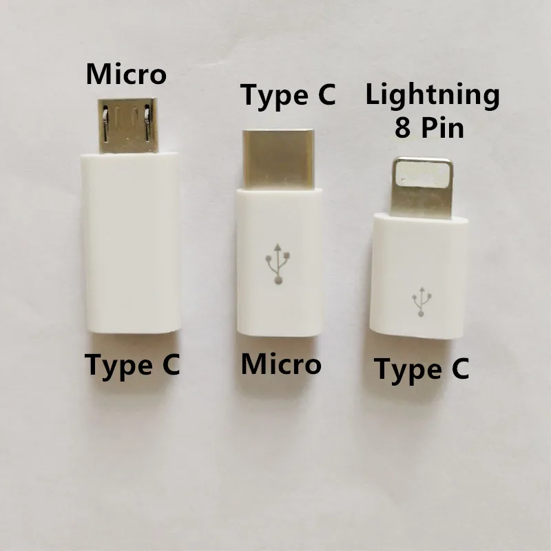 BSLink 3 шт. телефонный адаптер/Тип C для Женский Micro Мужской 1 + к Тип мужской на Свет 8