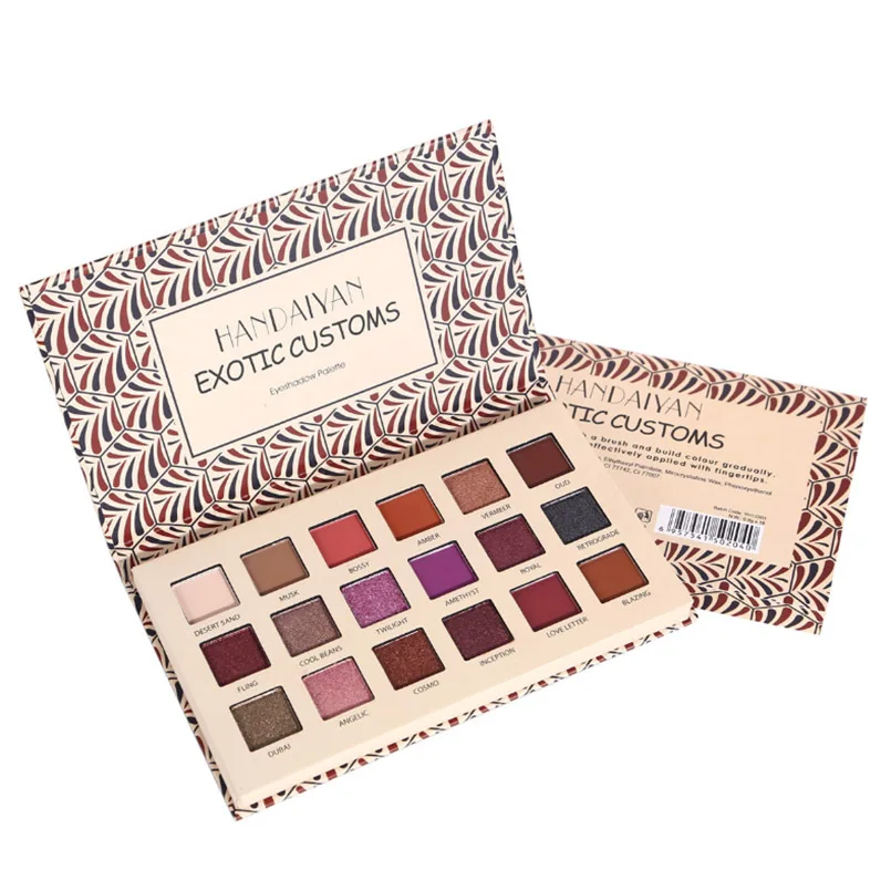 HANDAIYAN 18 Цвет матовая палитра теней Shimmer Блеск Тени Make Up длительный Красота глаза