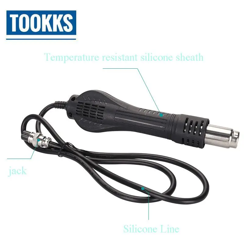 

Portable Hot Air Blower Heat Gun BGA Soldering Rework Station Desoldering Gun Handle FOR 858 8858 858D+ Hot Air Gun