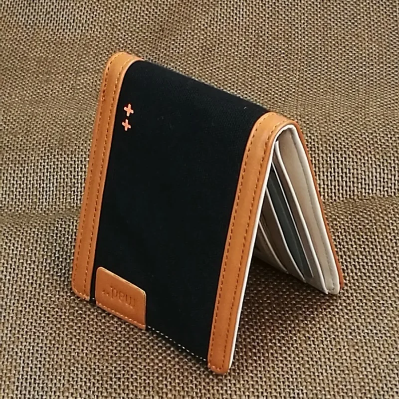 Men Wallet Money Purse Boy Bifold Canvas Young Girl New Arrival Design Hot Sale Unique Student Teens Hipster Trendy Coin Pocket