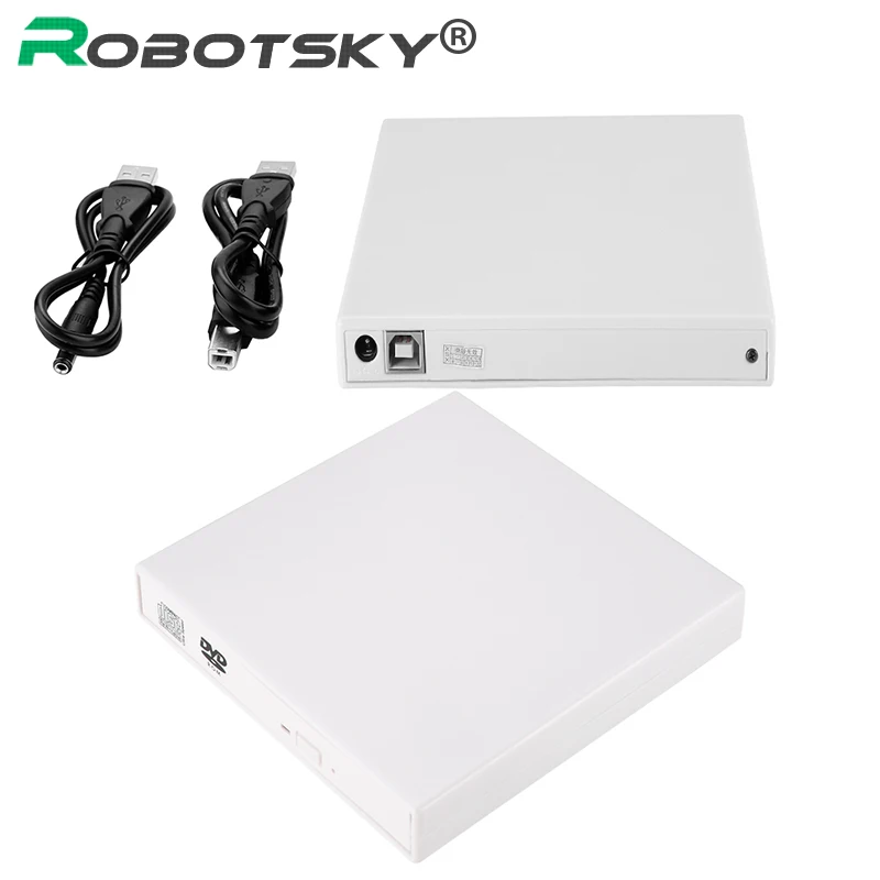 USB 2,0 Внешний DVD комбо Burner привод горелки CD+-RW DVD ROM для ПК компьютера ноутбука Мобильный Внешний привод