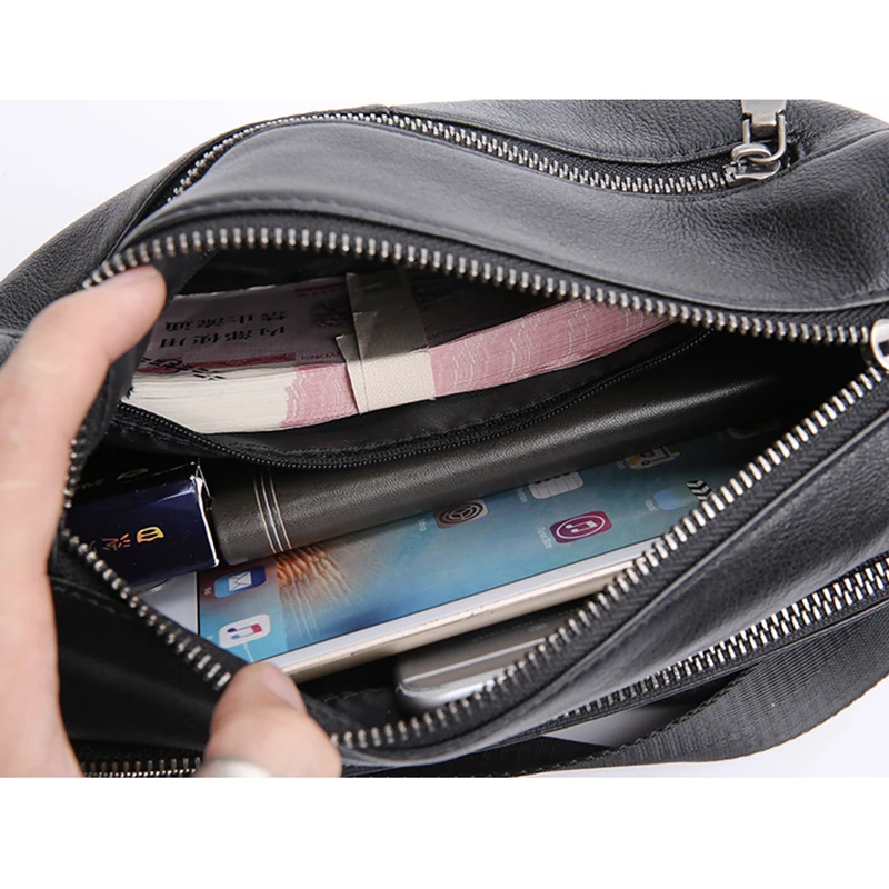 Сумка Кроссбоди AETOO из воловьей кожи Мужская маленькая сумка официальная деловая