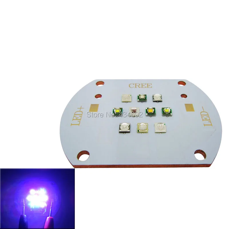 CREE XPE XP-E + ХТЕ XT-E EPILEDS уф красный DIY Coral Fish Tank Лампа Светодиодная 30 В-31 В 350-600mA