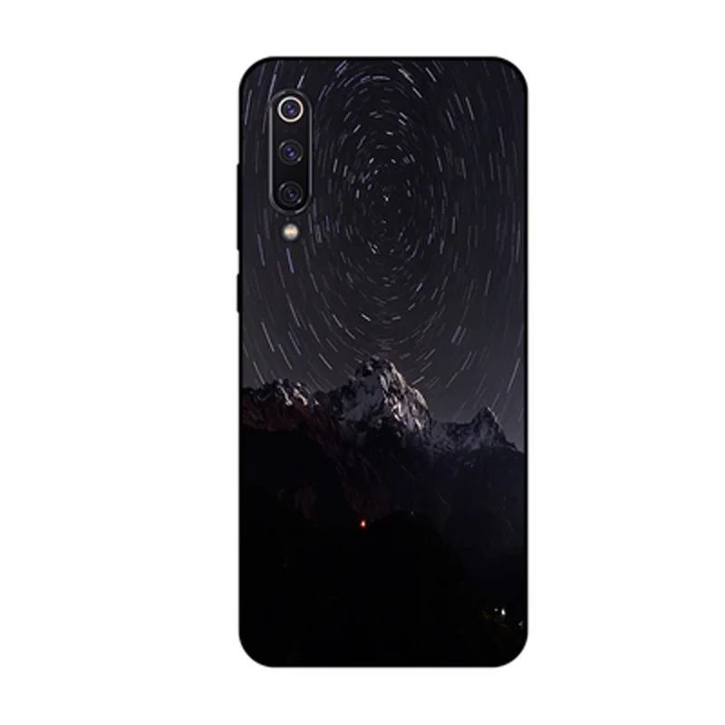 Мягкий чехол для Xiaomi Mi 9 SE мягкий силиконовый из ТПУ с изображением звездного HD Mi9