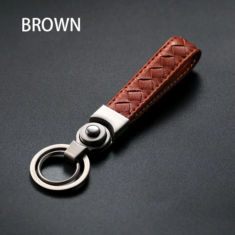 Автомобильный брелок из сплава цинка кожаный держатель для Kia Rio BMW Toyota Mercedes Ford Honda