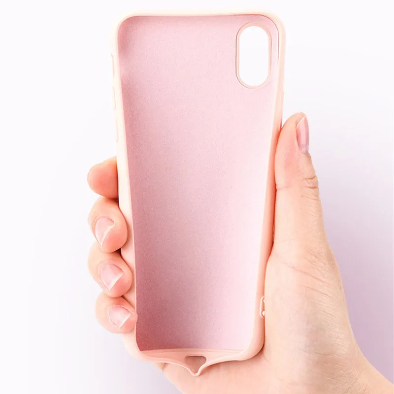 Жидкий силиконовый чехол для iPhone 7plus 6 6s 8 Plus Мягкий автомобильный Магнитный