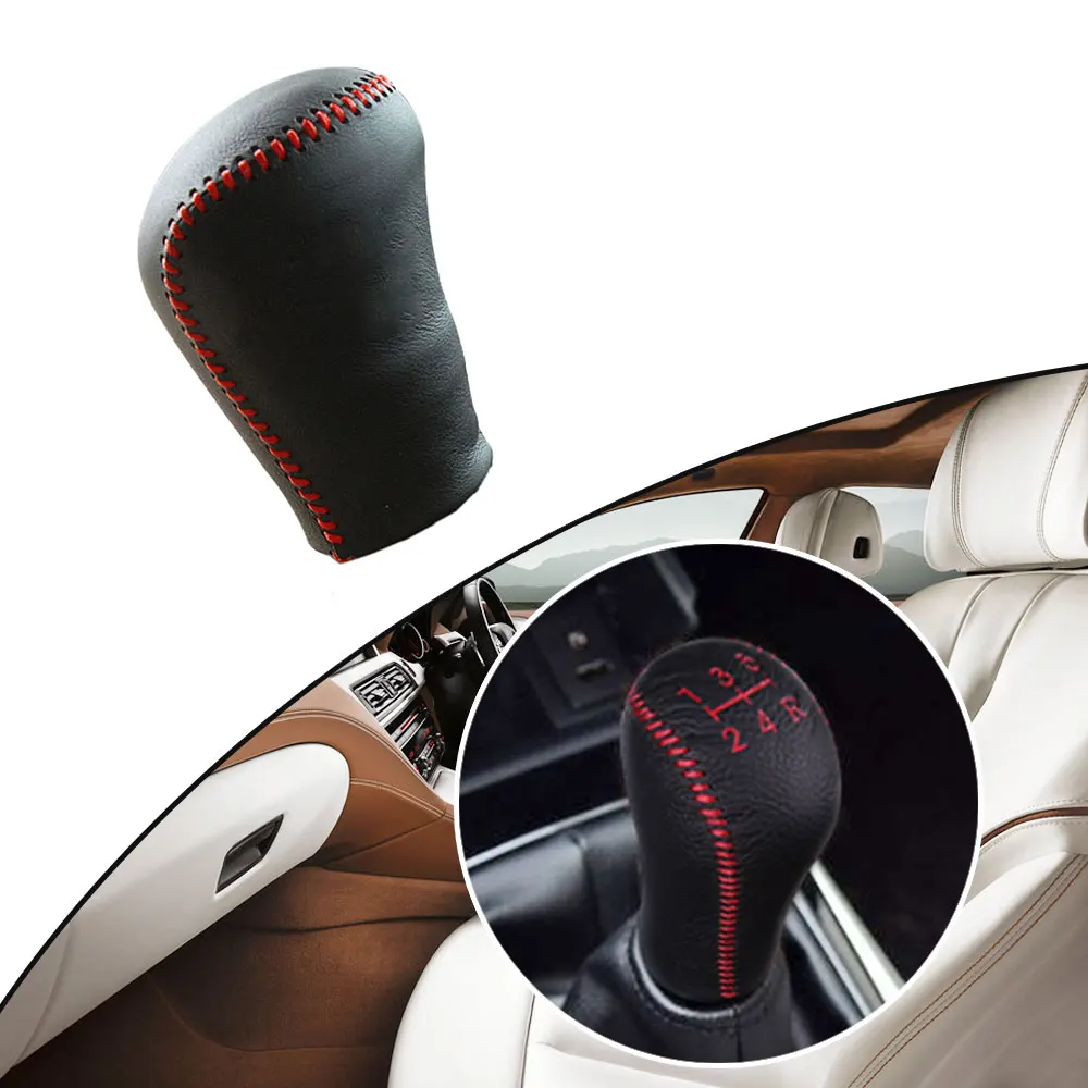 Крышка автомобильного редуктора из искусственной кожи для Nissan Sentra 2012- Tiida 2011- Sunny 2011- NV200 марта ручка переключения передач
