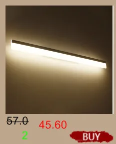 LED бра для Гостиная Спальня Стекло абажур Бар Ретро Настенные светильники украшения дома Освещение