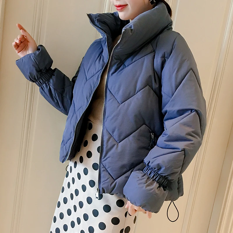 INS/Высококачественная популярная теплая зимняя куртка для женщин с воротником