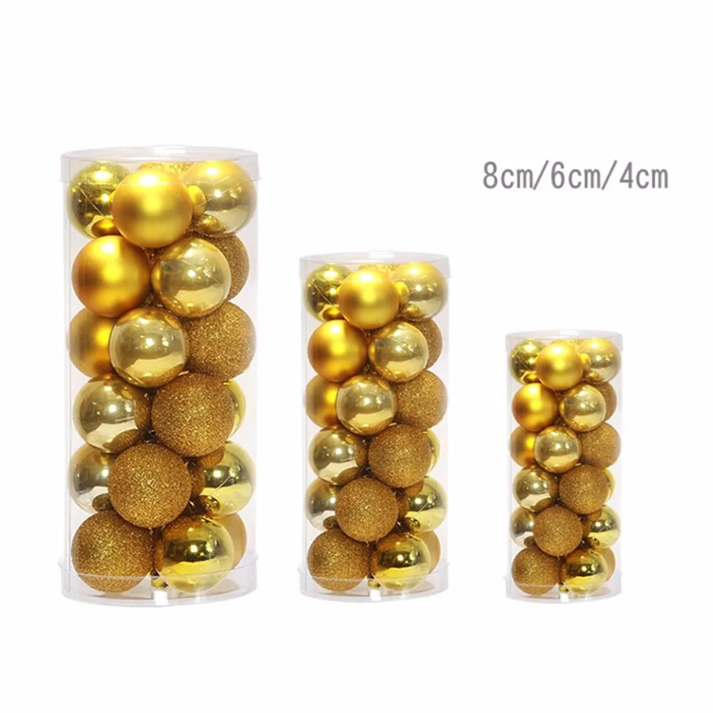 Набор из 24 штук 4 см 6 8 блестящая елка на Рождество блесна вечерние свадебные