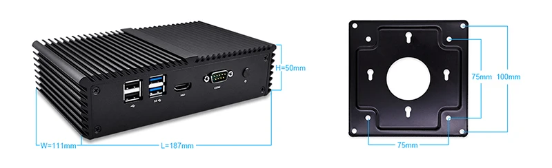 Qotom Mini PC Celeron процессор 3855U 3865U 6 LAN pfsense роутер брандмауэр Linux мини пк