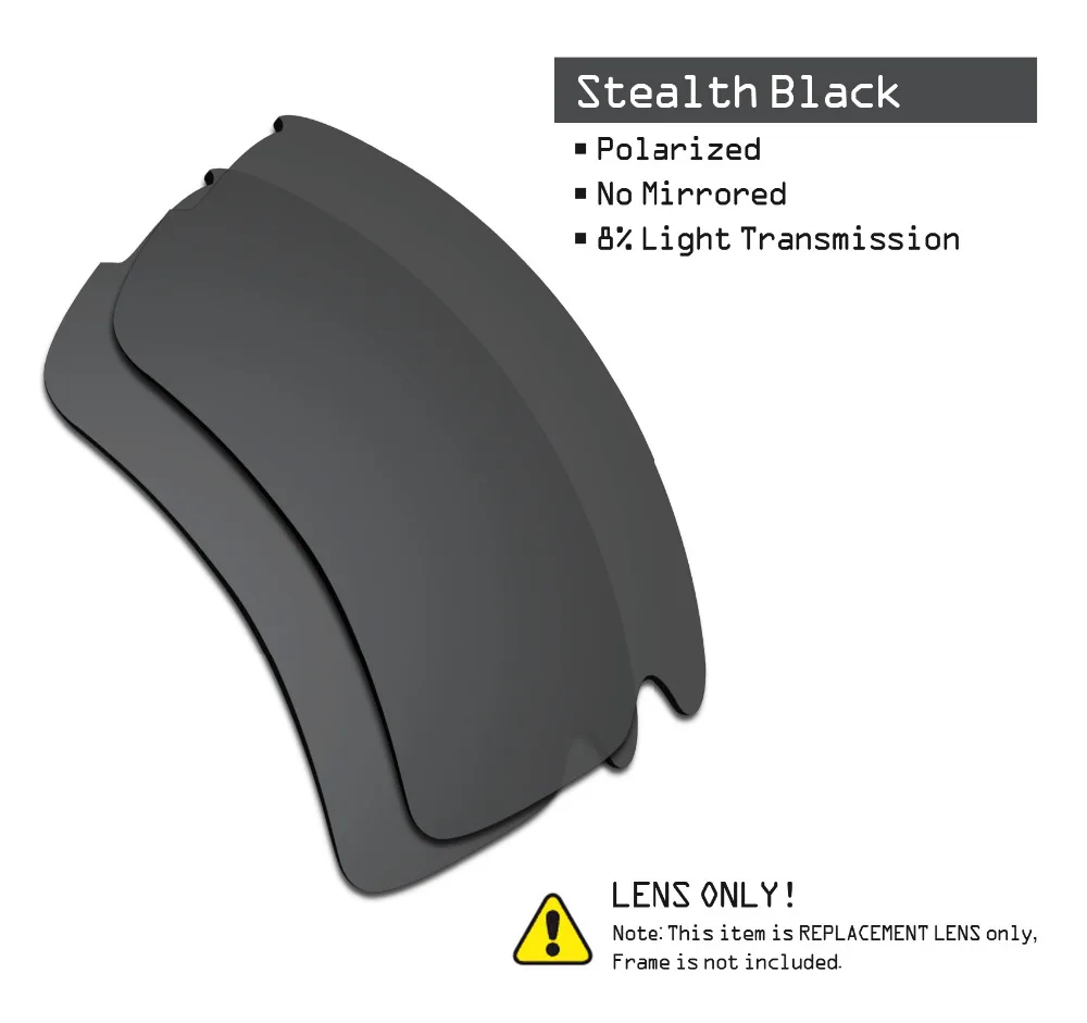 2 пары поляризованных солнцезащитных очков SmartVLT Сменные линзы для Oakley Flak 0 XL Stealth
