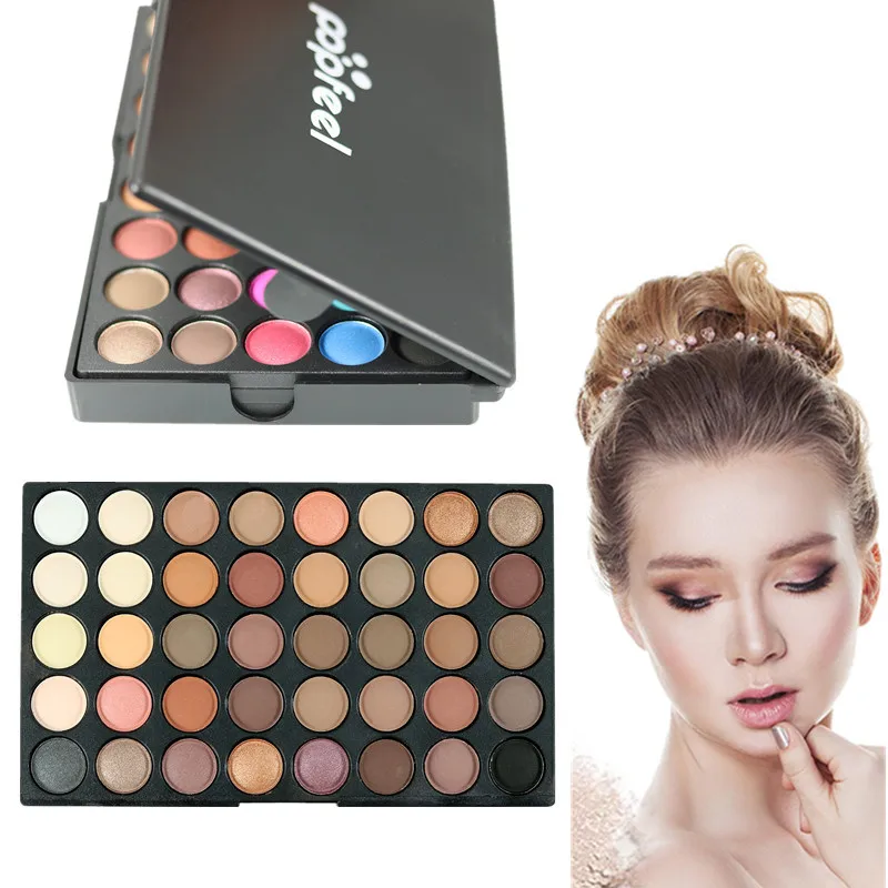 Палетка теней матовые тени для век мерцающий макияж набор Pallete Makup Shine maquiagem