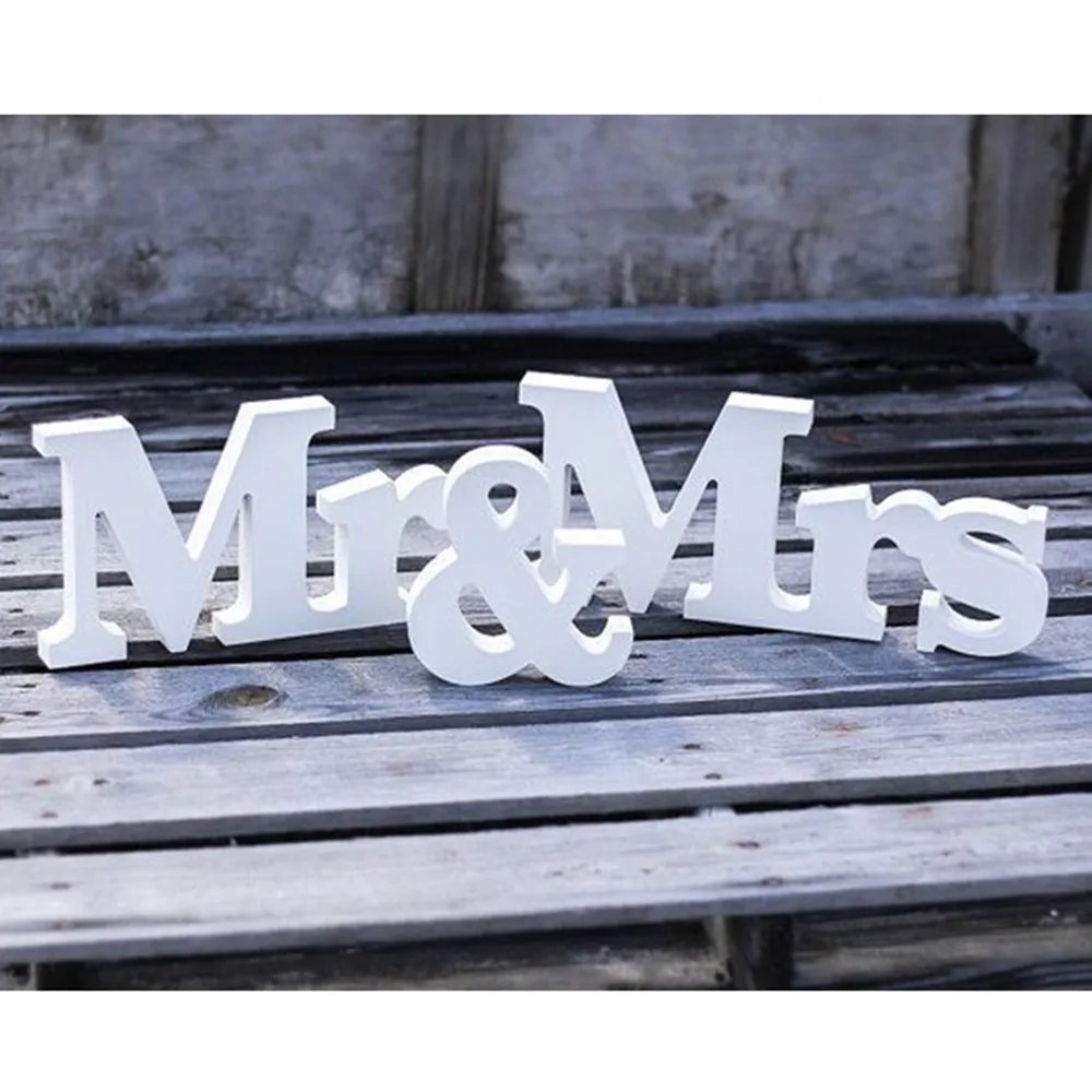 

Свадебный знак Mr & Mrs, H8 x W 43 см, свадебное украшение, буквы мистер и миссис, маркировочная фоторамка