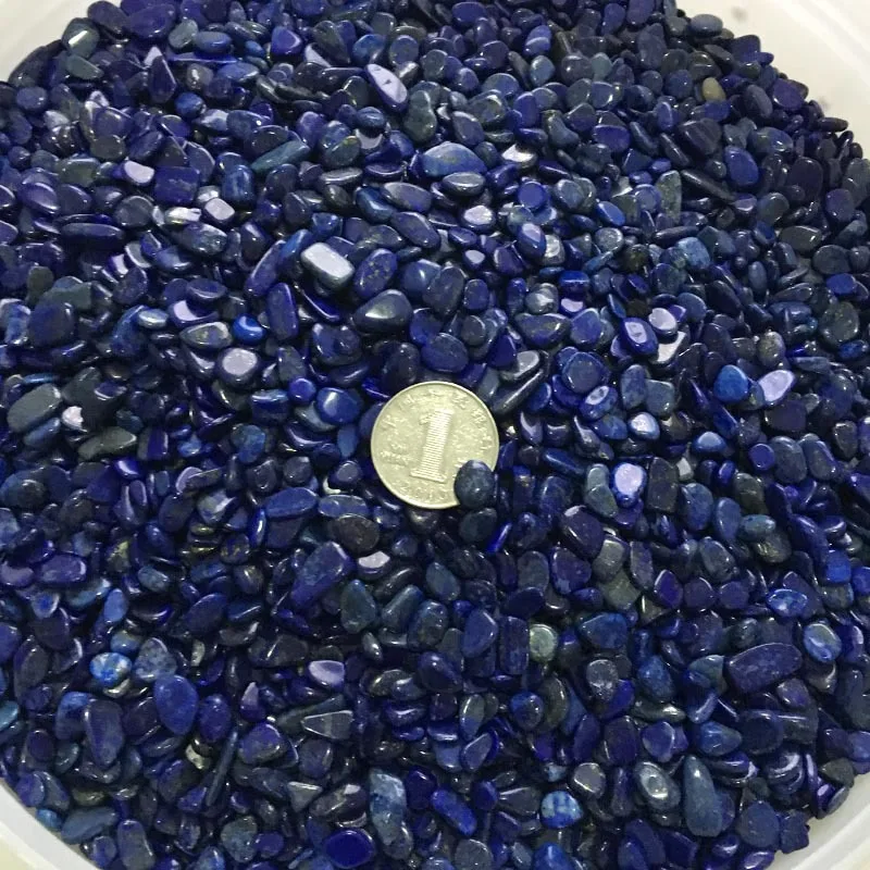500 г натуральный Лазурит гравий голубой камень кристалл кварца лазурит