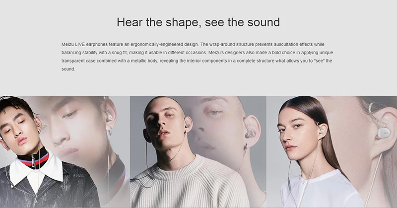 Meizu Live наушники Quad Driver in Ear двухканальный Ноулз сбалансированная арматура Hi Res Сертифицированный с микрофоном Дистанционного Управления
