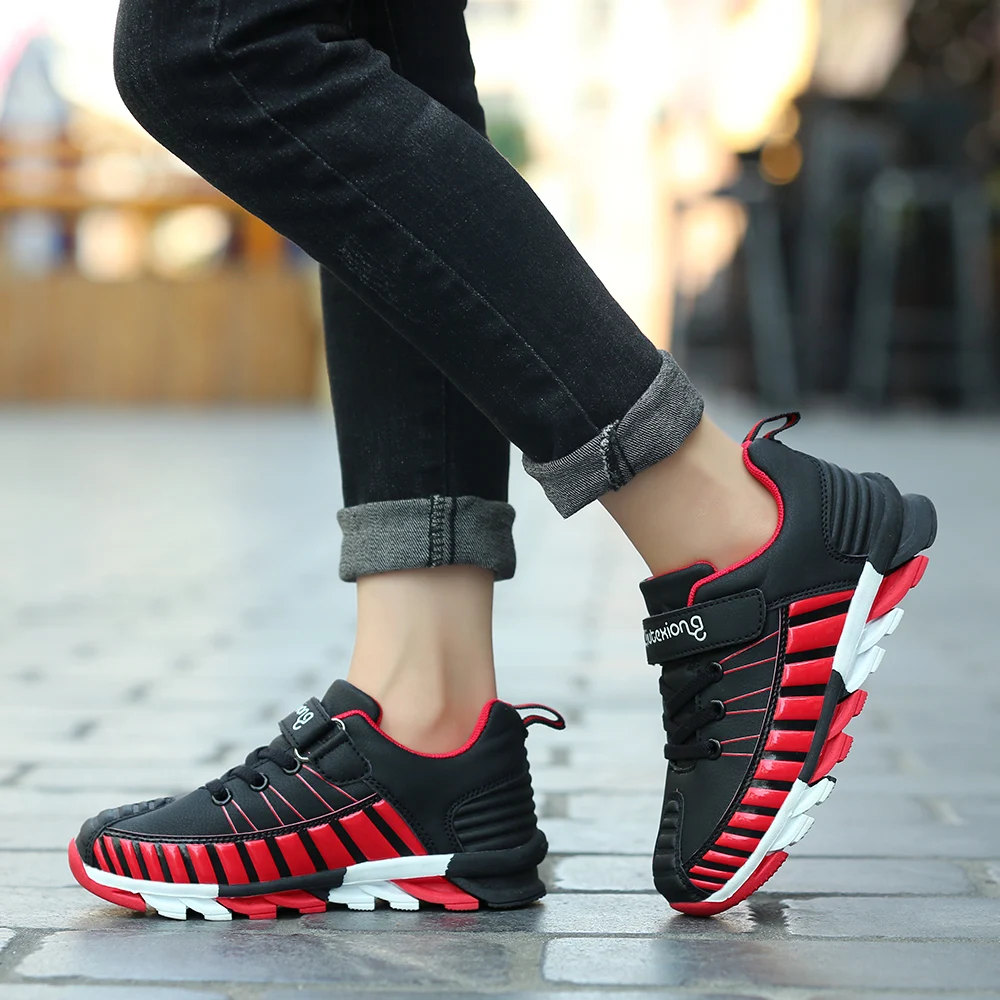 2018 Осенние новые стильные детские кроссовки для мальчиков девочек уличная