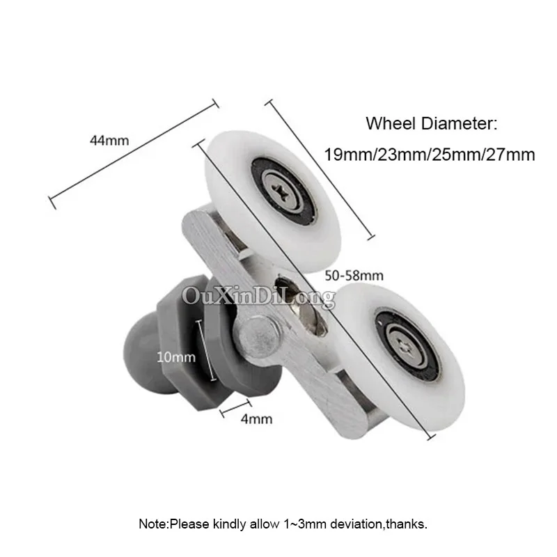 Бесплатная доставка 8 шт ролики для раздвижных дверей колеса бегуны нейлон