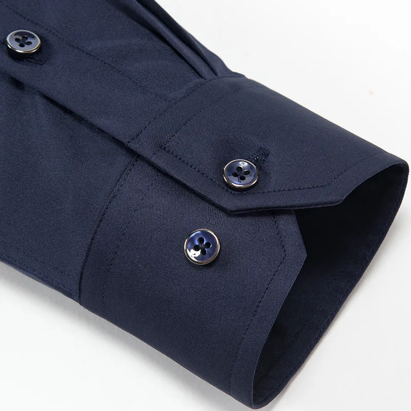 Anti-wrinkle Stretch Mens Shirts Casual Slim Fit Work Men Shirt Long Sleeve Cheap China Imported Men Clothing Mens Dress Shirts