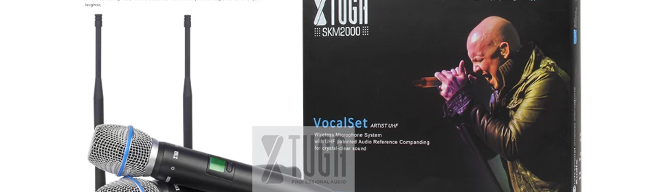 XTUGA сценическое исполнение беспроводной микрофон SKM2000 высокое качество автоматическая частота бар вечерние пение