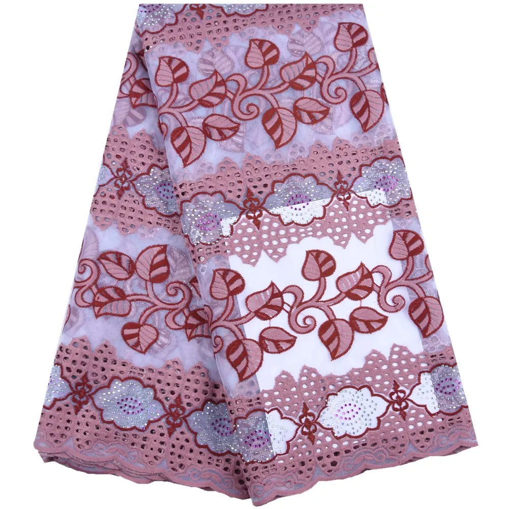 Новейшая Коралловая африканская вышивка тюль кружевная ткань Высокое качество