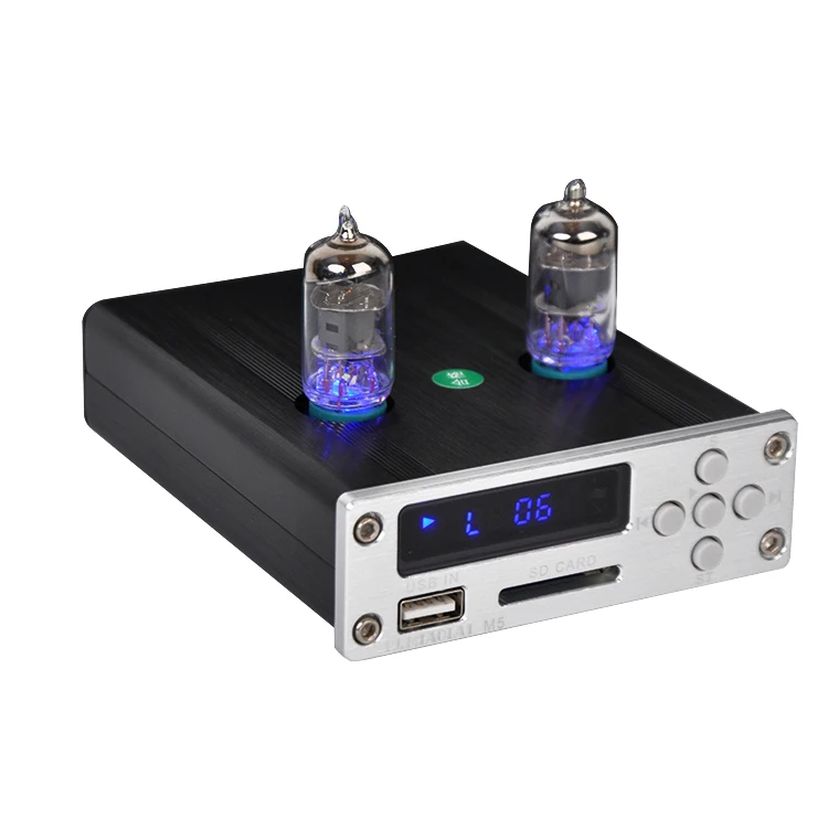 PJ.MIAOLAI M5 HIFI 6J1 трубчатый Предварительный усилитель MP3 аудио музыкальный плеер без